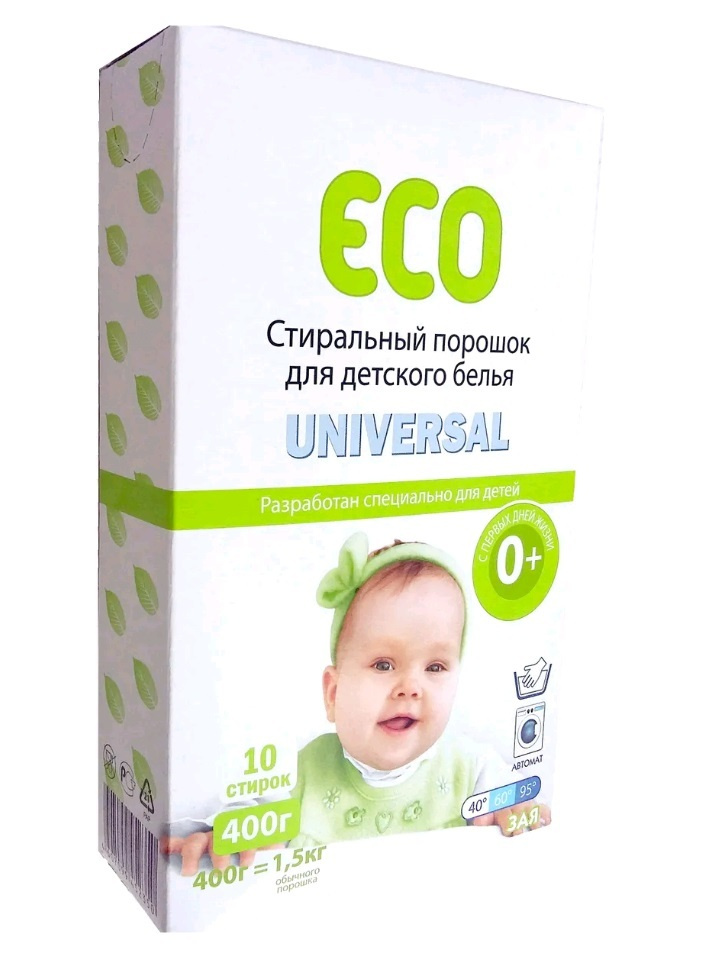 Стиральный порошок ЗАЯ ECO Universal для детского белья, концентрат, 400г  #1