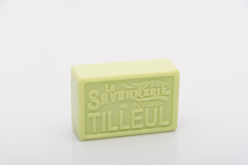Твердое мыло для рук и тела с липой, прямоугольное 100 гр. La Savonnerie de Nyons, Франция.  #1