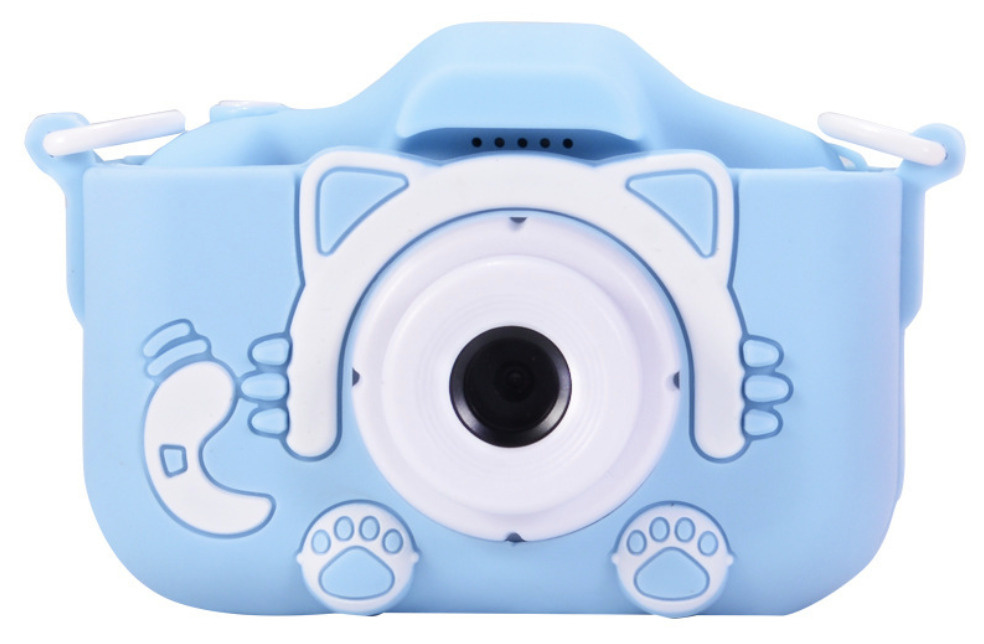 Детский фотоаппарат розовый "Кошечка" / Фотоаппарат с селфи-камерой, в подарок карта памяти на 16ГБ / #1