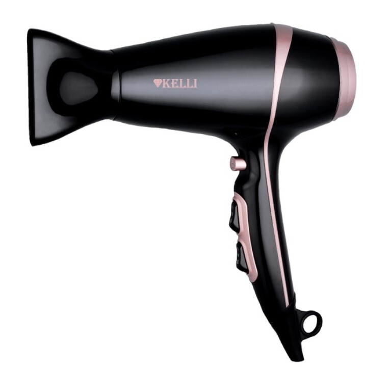 Фен для волос Kelli KL-1129 с насадками, 2400 Вт #1