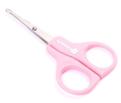 Ножницы детские маникюрные, от 0 месяцев, цвет розовый #1