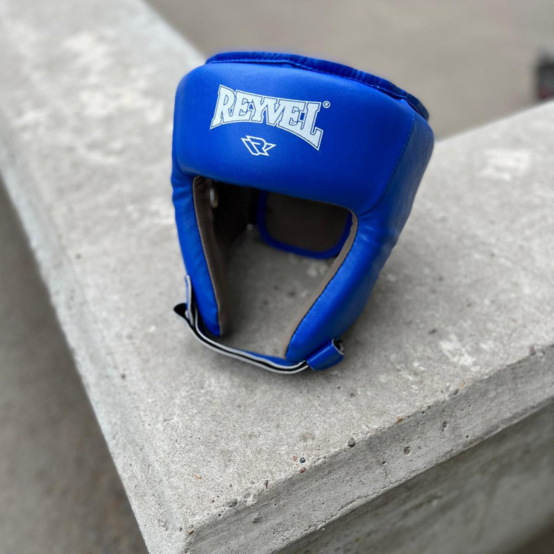 Боксерский шлем Reyvel синий (L) #1