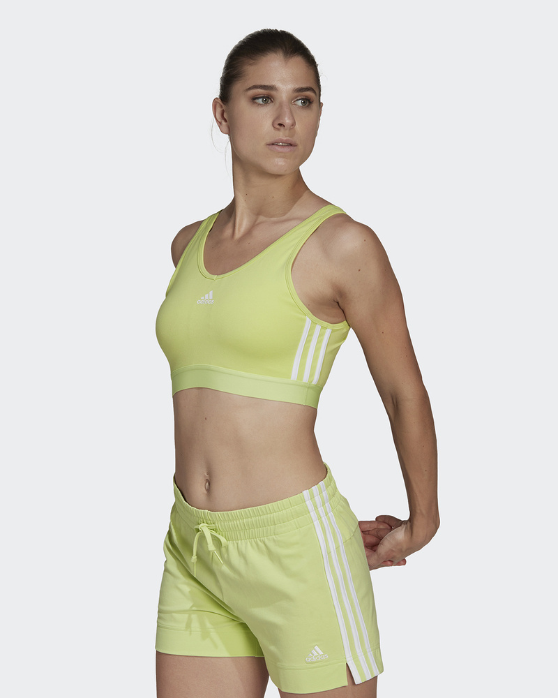 Топ-бра adidas Sportswear Essentials 3-Stripes Crop Top With Removable Pads #1