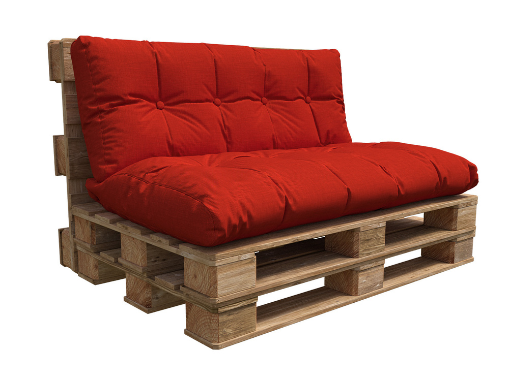 Мебельный Барашка Комплект подушек для мебели из паллет/поддонов Дачный 80x120 см  #1