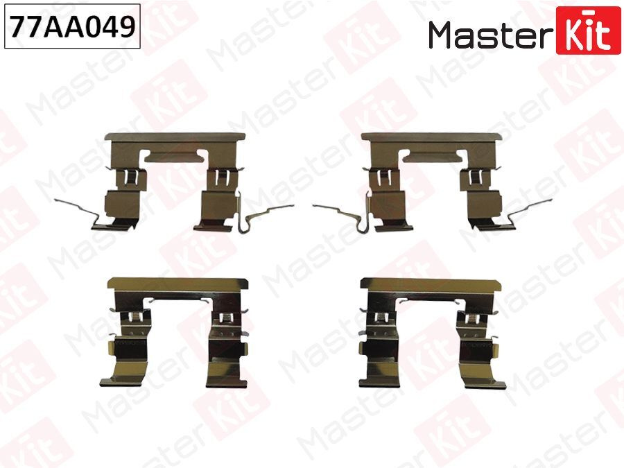 Ремкомплект колодок тормозных MasterKit 77AA049 - MasterKit арт ...