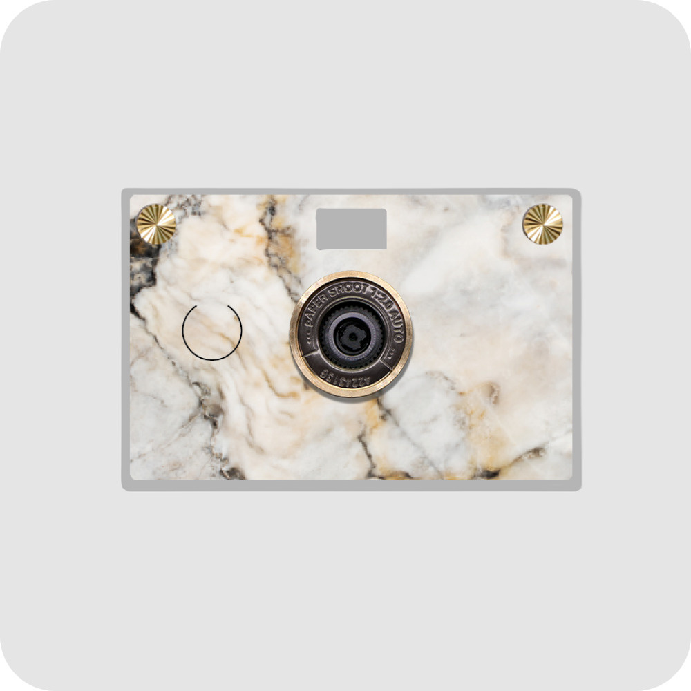 PaperShoot Компактный фотоаппарат Calacatta Gold, золотой, белый #1