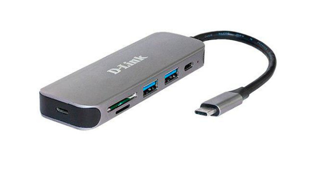 D-Link DUB-2325/A1A Концентратор с 2 портами USB 3.0, 1 портом USB Type-C, слотами для карт SD и microSD #1