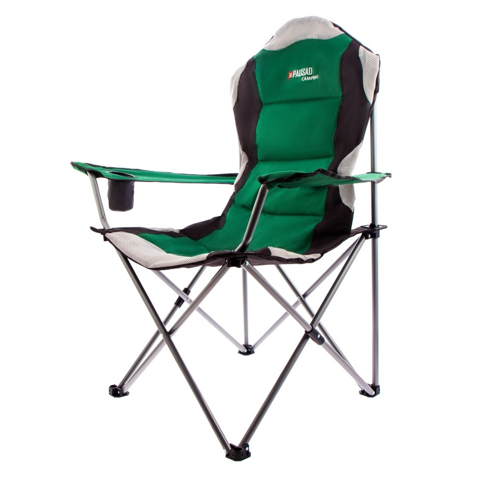 Кресло складное с подлокотниками и подстаканником, 60 х 60 х 110/92 см, Camping Palisad  #1