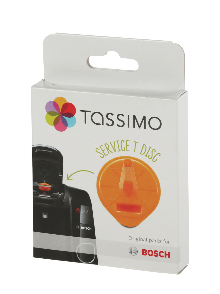 Сервисный диск для чистки капсульной кофемашины Bosch TASSIMO 00576837 ОРАНЖЕВЫЙ T-DISC 17001491  #1