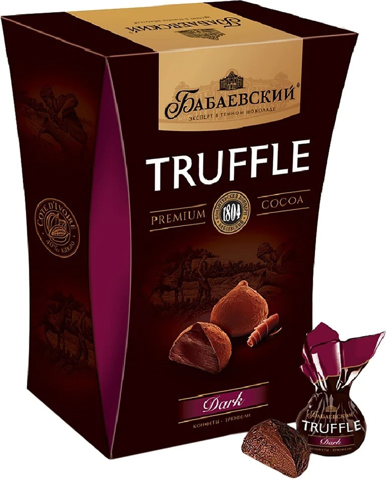 Набор конфет Бабаевский Dark Truffle 200г 1 шт - купить с доставкой по ...