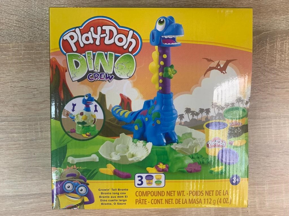 Набор игровой Dino Crew Динозаврик / набор для лепки / тесто для лепки/ пластилин PLAY-DOH / для детей #1