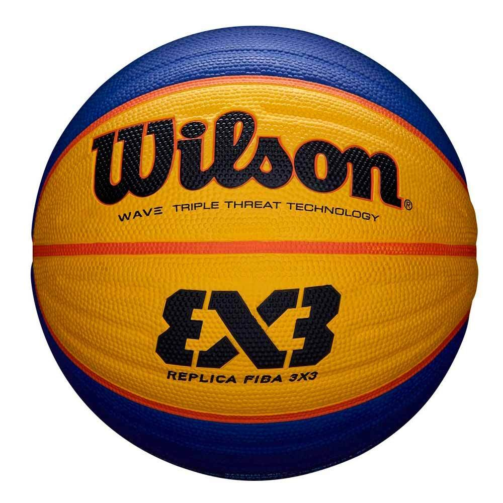 Мяч баскетбольный Wilson 3X3 REPLICA, 6 размер, синий, желтый купить по  выгодной цене в интернет-магазине OZON (639899256)