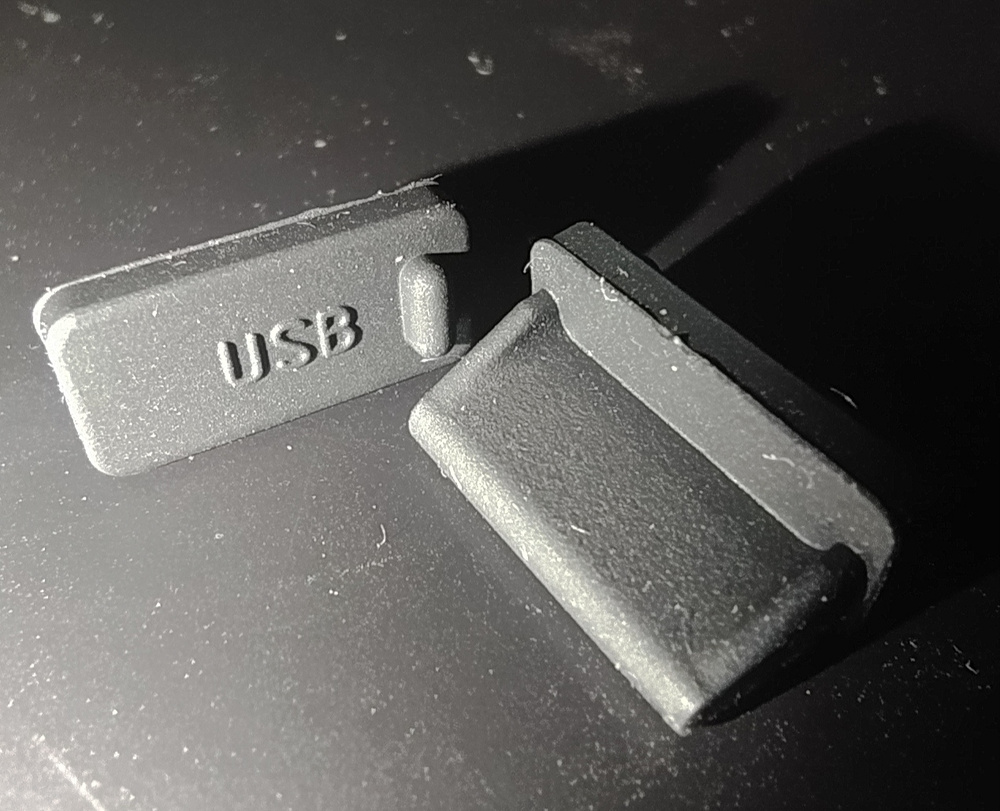 Набор заглушек для Usb разъёма, комплект из 5 штук, черные, пылезащитные, заглушки для ноутбука, для #1
