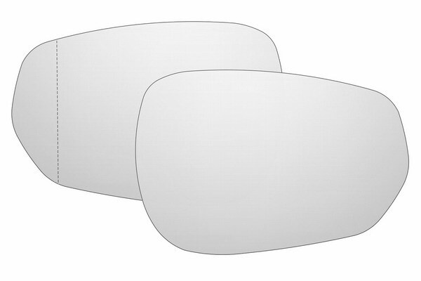 Комплект зеркальных элементов Волга Сайбер Siber (08-10) с обогревом и левым асферическим правым сферическим #1