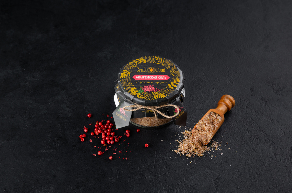 Адыгейская соль с розовым перцем Craft Food, 190 г #1