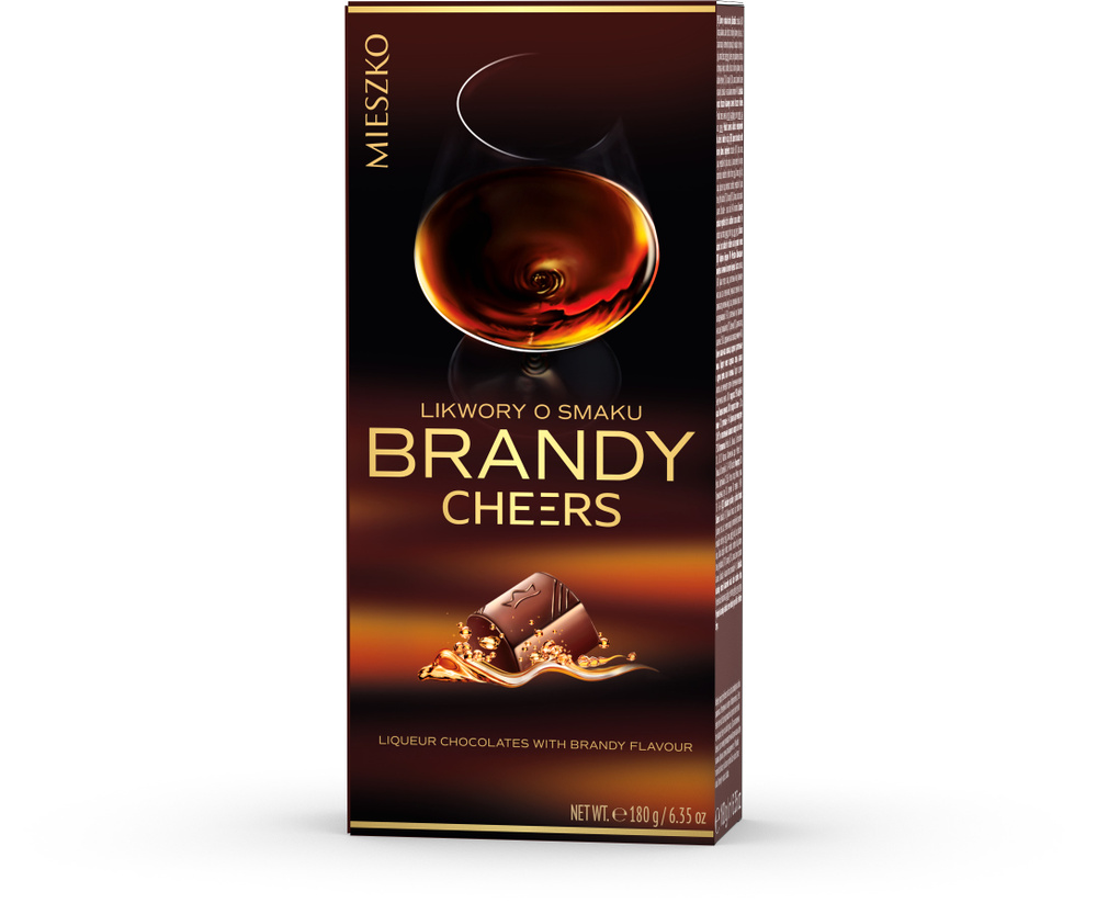 Конфеты шоколадные Mieszko Brandy со вкусом бренди, 180 гр #1