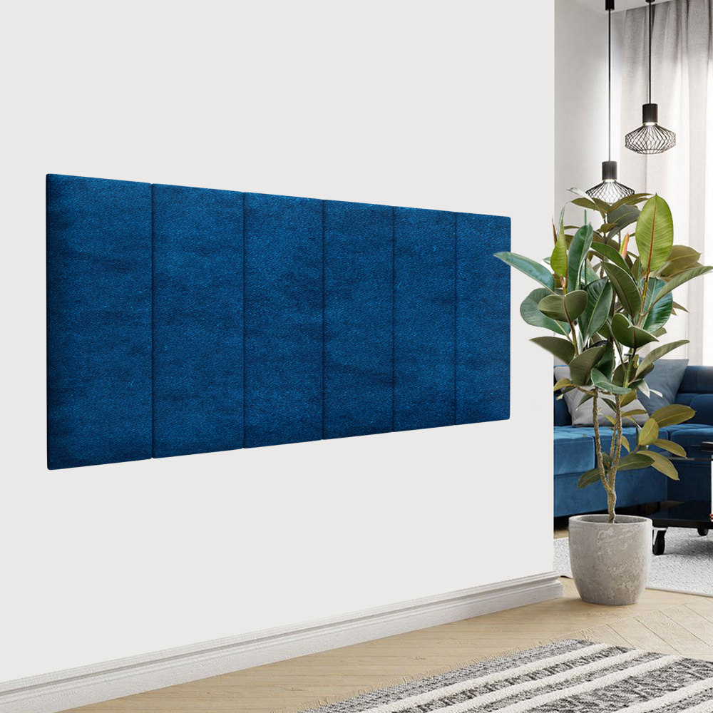 Стеновая панель Velour Blue 30х80 см 1 шт. #1