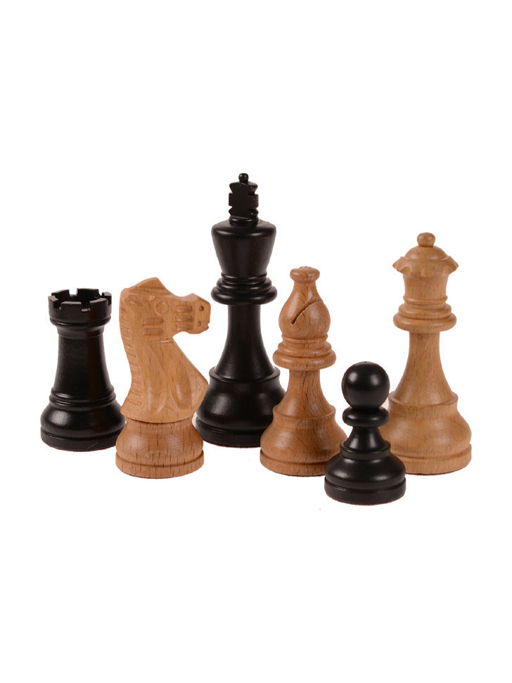 Шахматные фигуры "Американский Стаунтон №6" из бука (утяжелённые)  #1