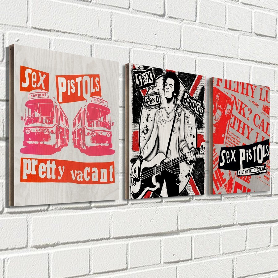 Модульная картина на дереве 66x24 см квадратные музыка Sex Pistols (Секс  Пистолс, Сид Вишес, панк, рок, Джонни Роттен) - 73 купить c доставкой на  OZON по низкой цене (662033134)