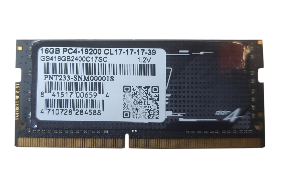 GeIL Оперативная память 16 ГБ DDR4 2400 МГц CL17 (GS416GB2400C17SC) 1x16 ГБ (GS416GB2400C17SC)  #1