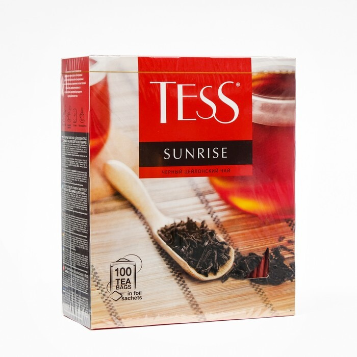 Чай Тесс Sunrise black tea , 100 пак*1,8 гр - купить с доставкой по ...