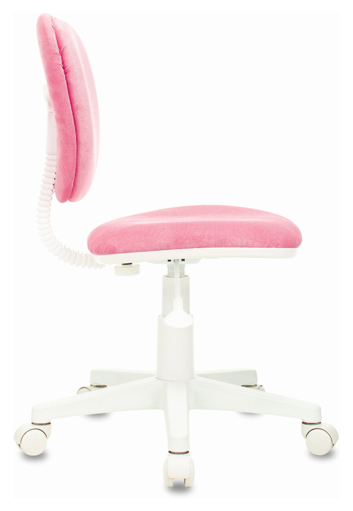 Кресло детское Бюрократ CH-W204NX розовый Velvet 36 крестовина пластик пластик белый  #1