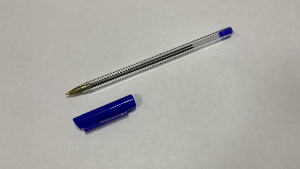  Ручка Шариковая, толщина линии: 1 мм, цвет: Синий, 1 шт. #1