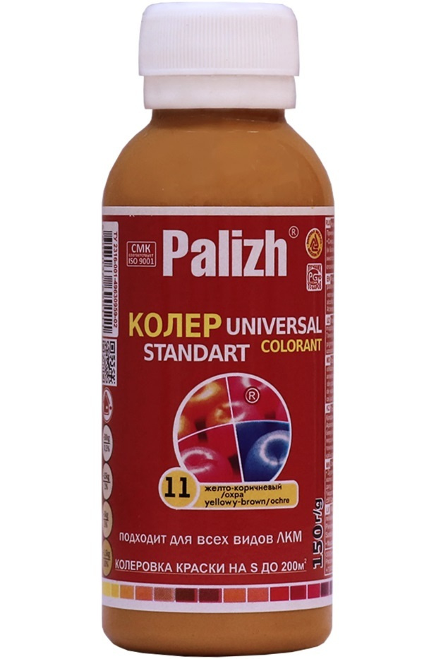 Колеровочная паста Palizh Universal Standart ST-11 желто-коричневый/охра 0.1 л  #1