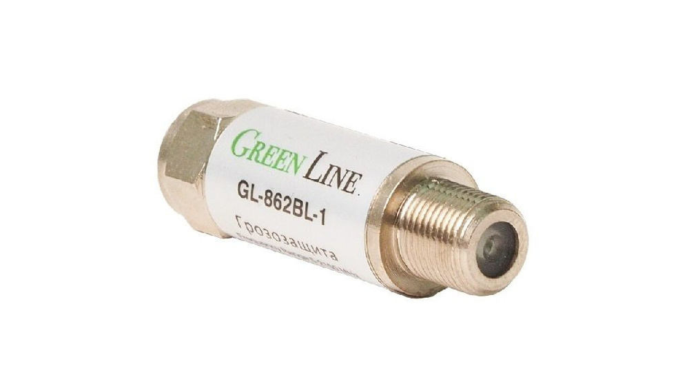 Грозозащита для коаксиального кабеля Green Line GL-862BL-1 диапазон 5-2150 мГц ( для DVB-T2, Цифрового #1