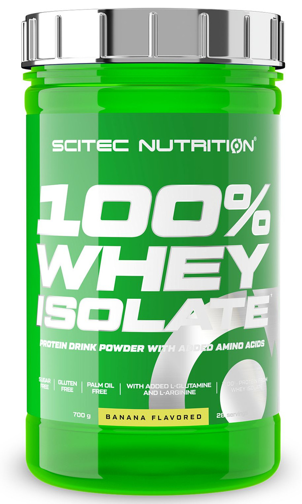 Протеин сывороточный изолят Scitec Nutrition 100% Whey Isolate 700 г Банан  #1