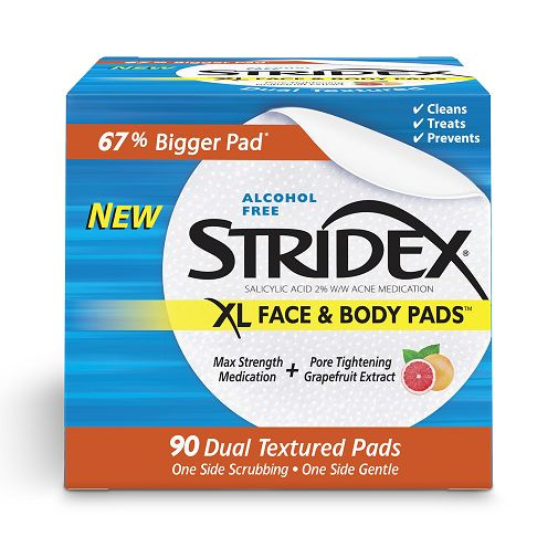 Средство с экстрактом грейпфрута Stridex XL от акне на лице и теле 90 салфеток  #1