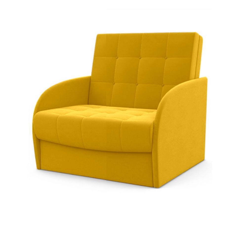 Кресло-кровать Оригинал ФОКУС- мебельная фабрика 82х93х96 см желтый текстурный  #1
