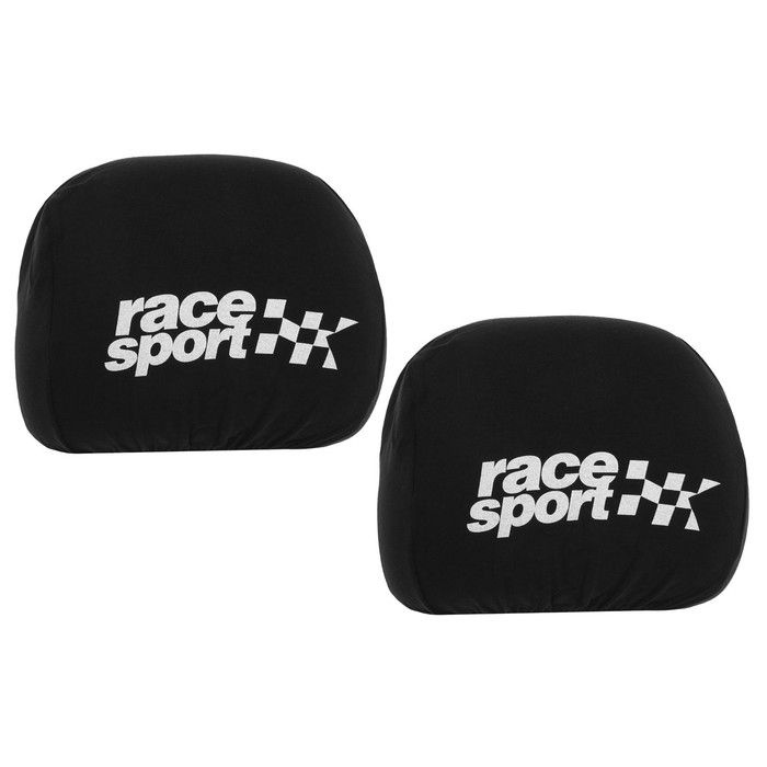 Чехлы на подголовник Race Sport, черные, набор 2 шт #1