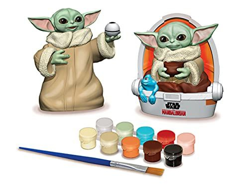 Star Wars The Йода Раскраска из гипса 2 фигуры, 3d раскраска игрушка  #1