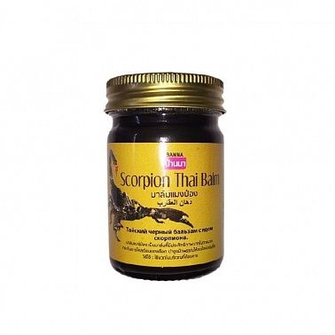 Черный Бальзам с ядом Скорпиона Scorpion Thai Balm Banna, 50 гр #1