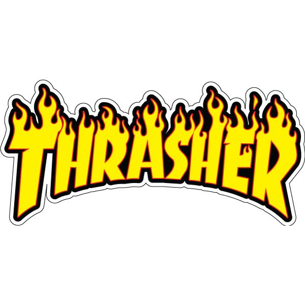 Наклейка Thrasher 15х7 см #1