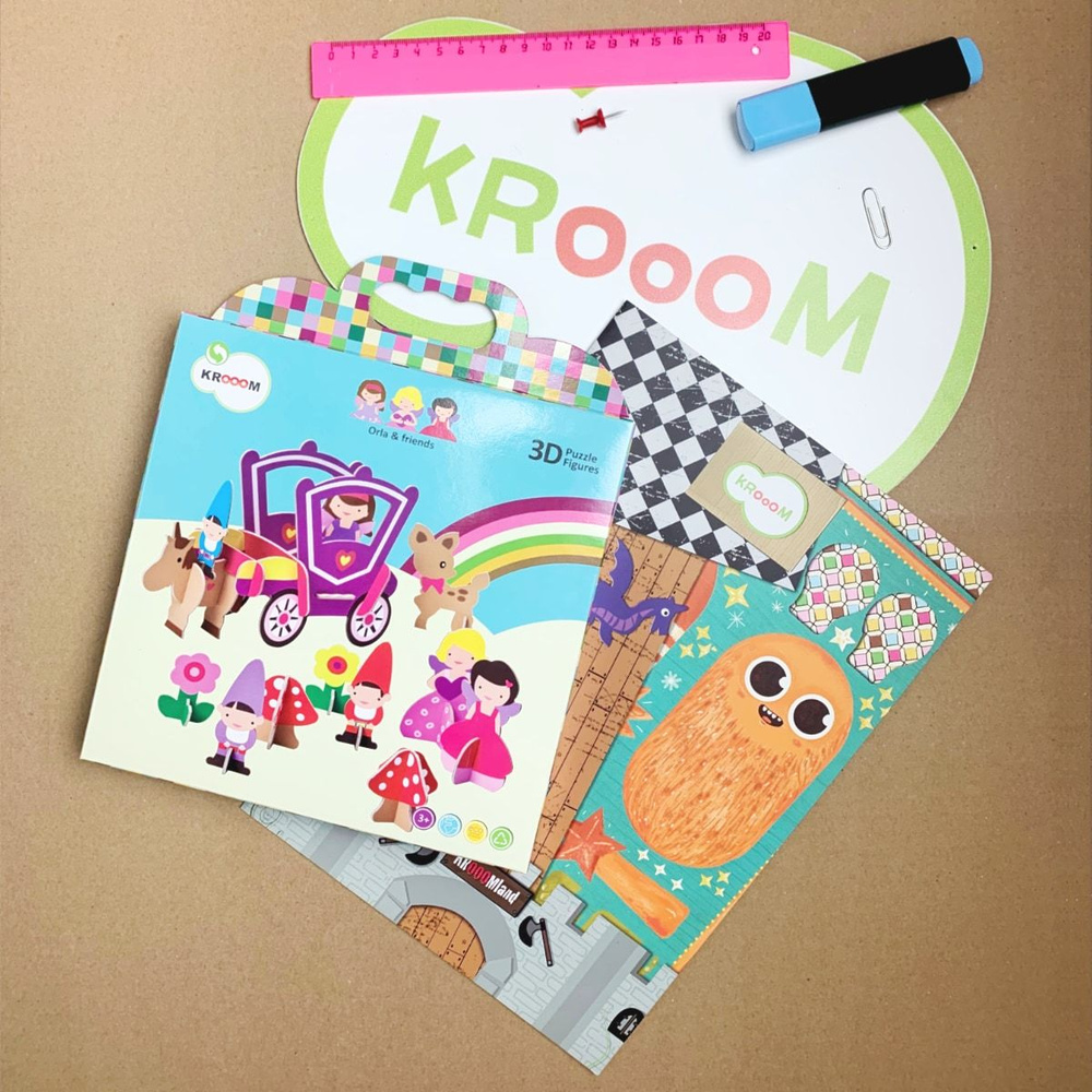 Набор для создания игрушки Krooom "Принцесса и её друзья", картон, 13 элементов  #1
