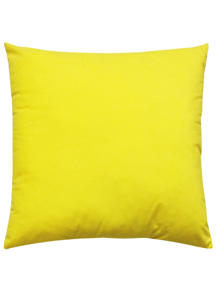 Подушка декоративная МАТЕХ VELOURS LINE 48х48 см. Цвет желтый, арт. 57-123  #1