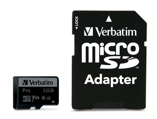 Карта памяти VERBATIM 32GB 90MB/S MICRO SD PRO CLASS 10 UHS-I #1