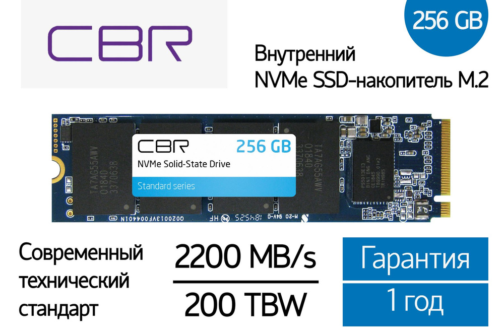 CBR 256 ГБ Внутренний SSD-диск SSD-256GB-M.2-ST22 (SSD-256GB-M.2-ST22) #1