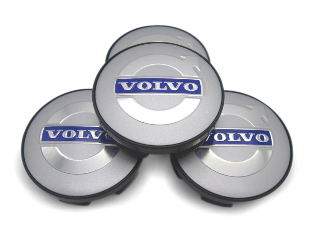 Колпачки, заглушки на литые диски СКАД Вольво, 56/51/12 мм, комплект 4 шт.  #1