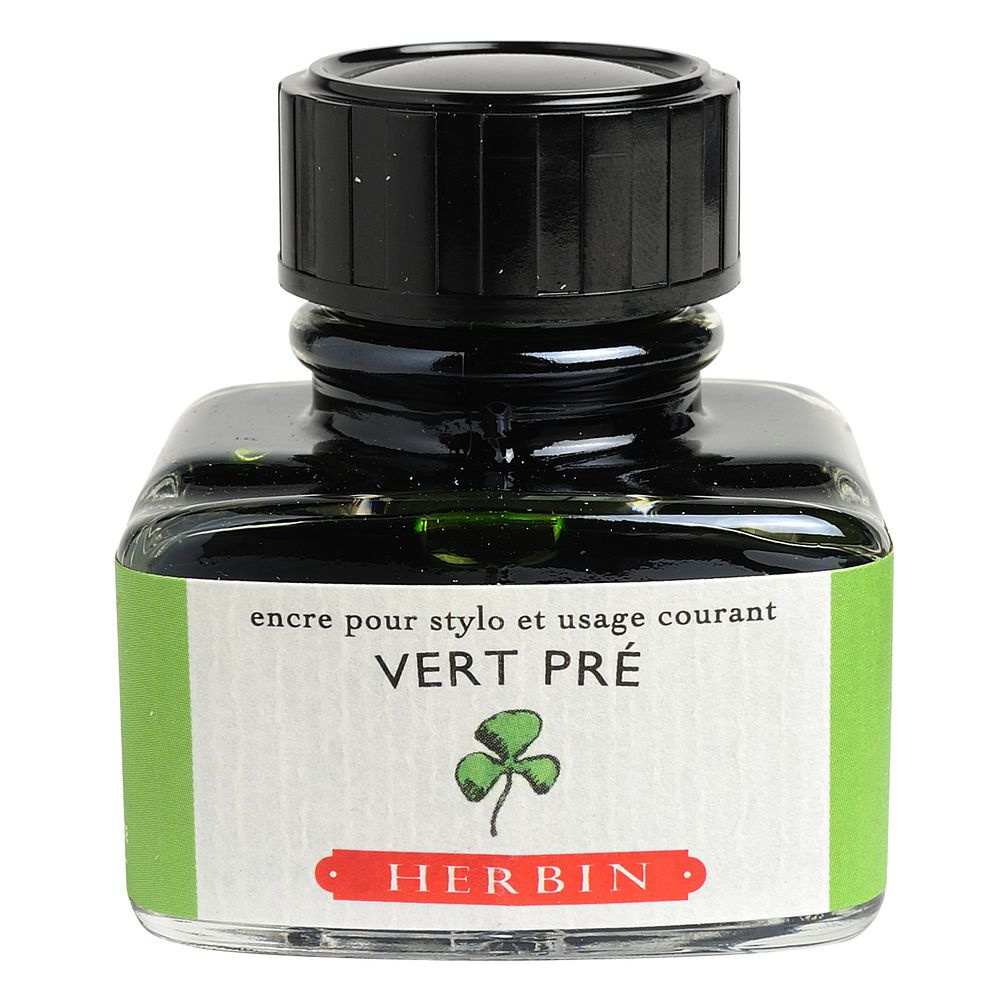 Чернила в банке Herbin. 30 мл. Vert pre Луговой зеленый #1