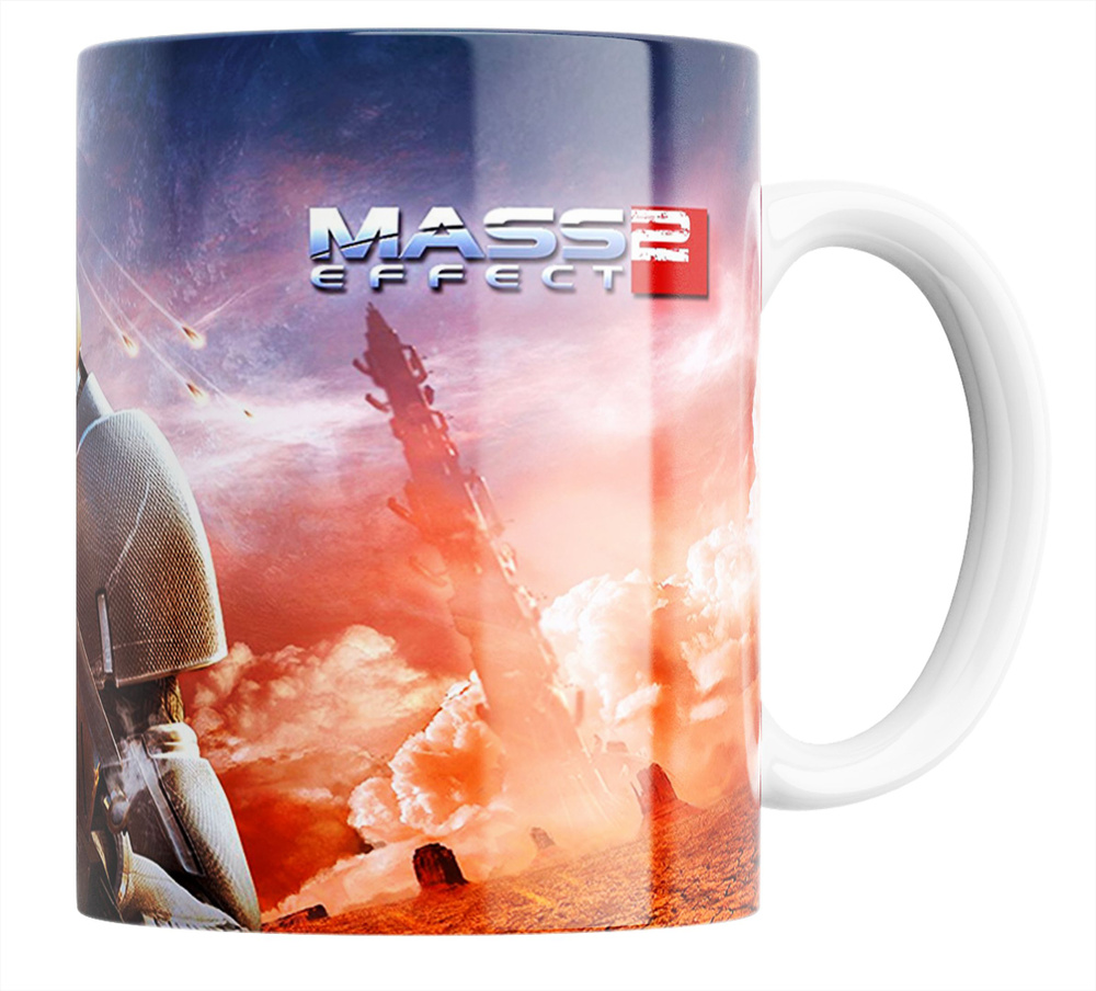 Кружка "Массовый эффект/Mass Effect/компьютерная игра/принт", 330 мл, 1 шт  #1