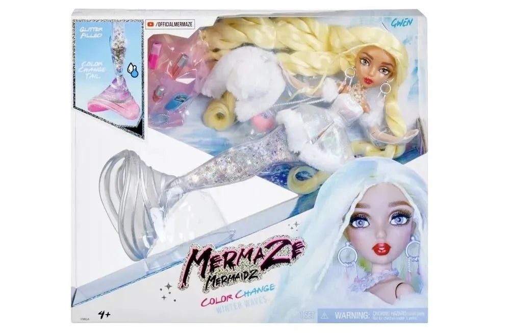  Кукла-русалка Mermaze Mermaidz Winter Gwen зимняя коллекция #1