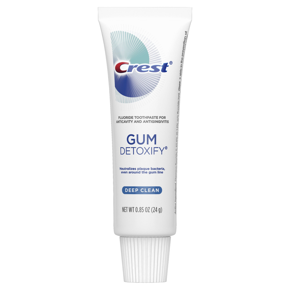 Crest Gum Detoxify Deep Clean Лечебная зубная мини-паста 24 грамма #1