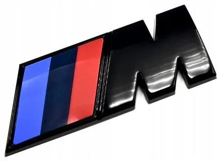 Эмблема шильдик  на крыло BMW БМВ  M  цвет черный  глянец #1