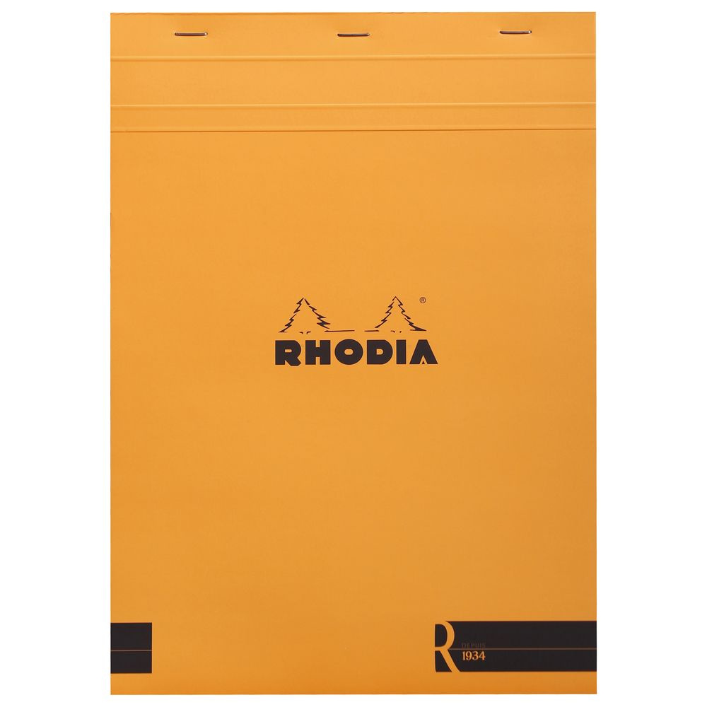 Блокнот Rhodia Basics "le R" №18, A4, без линовки, 90 г, Оранжевый #1