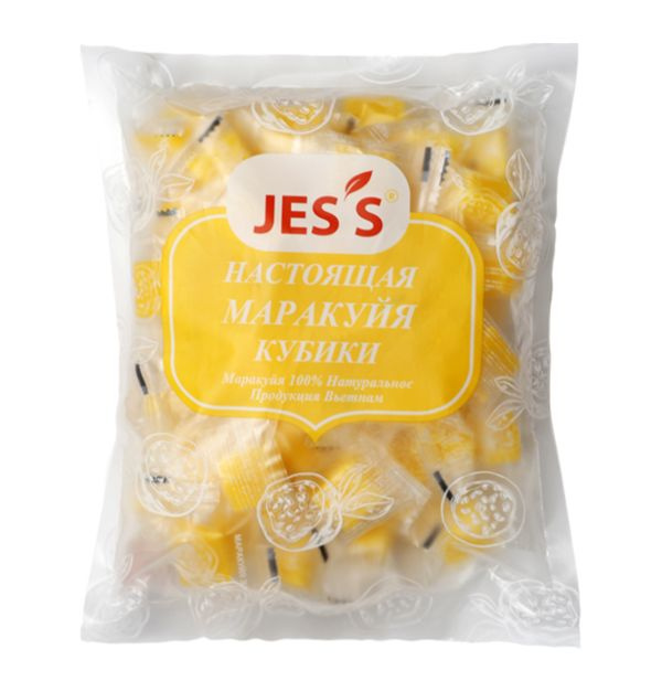 Конфеты маракуйя кубики Jess желейные 500г #1