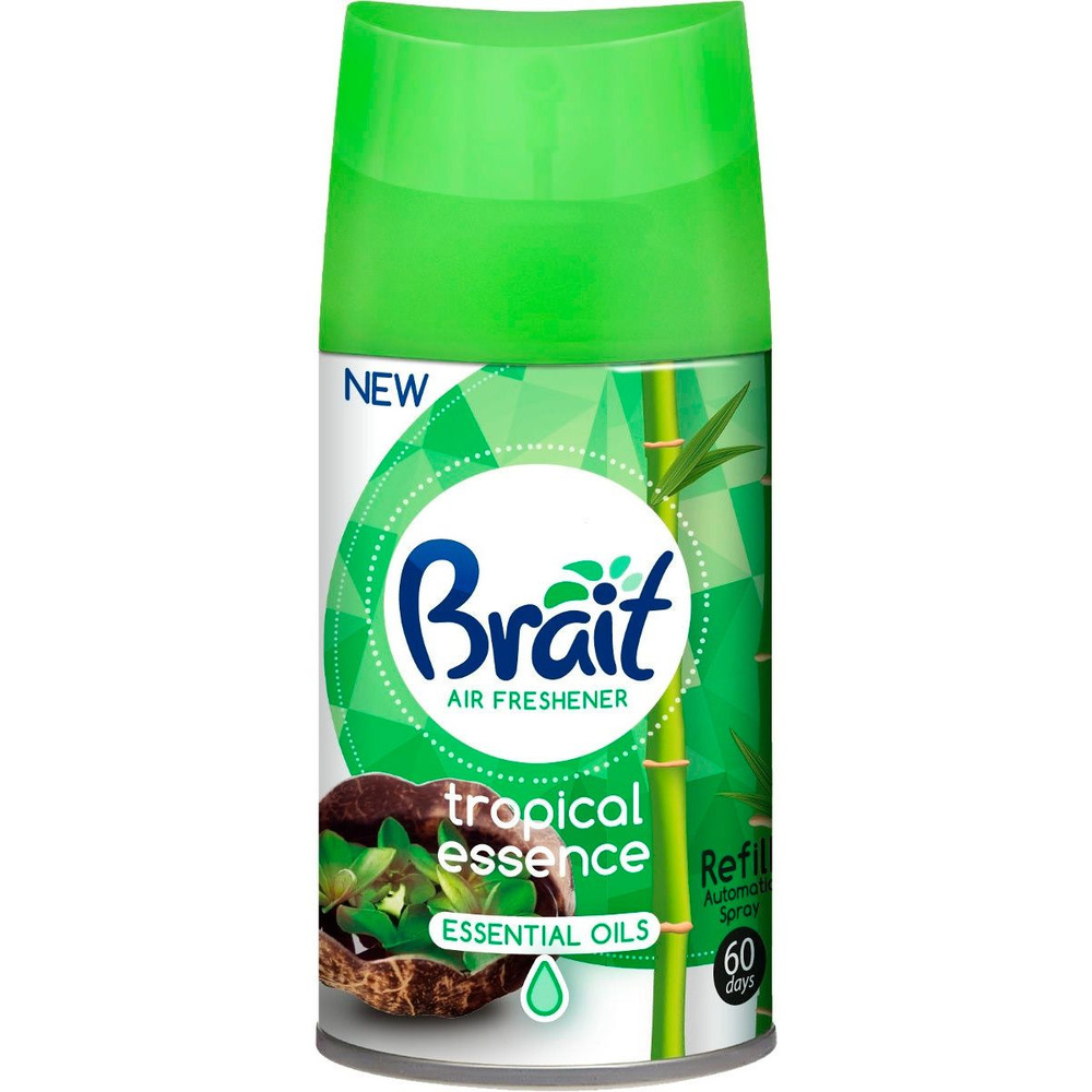 Brait TROPICAL ESSENCE Сменный баллон к автоматическому распылителю освежителя воздуха, совместим с AirWick, #1