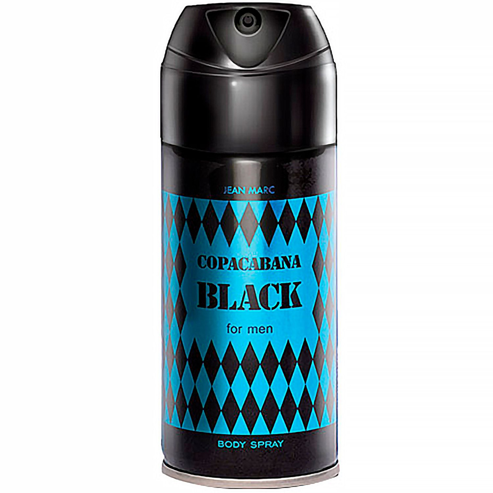 Jean Marc Дезодорант COPACABANA BLACK, для мужчин, спрей, аромат Восточно-папоротниковый (150 мл)  #1